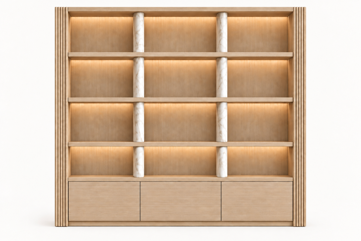 Ostuni Column Bookcase