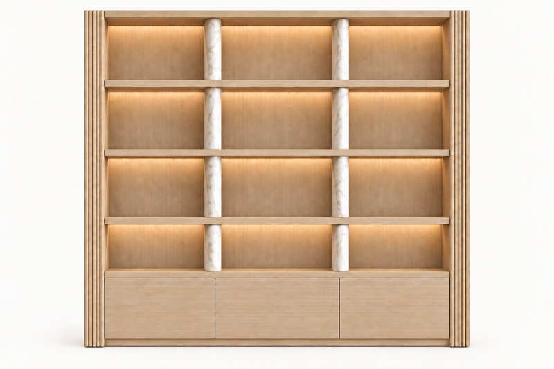 Ostuni Column Bookcase