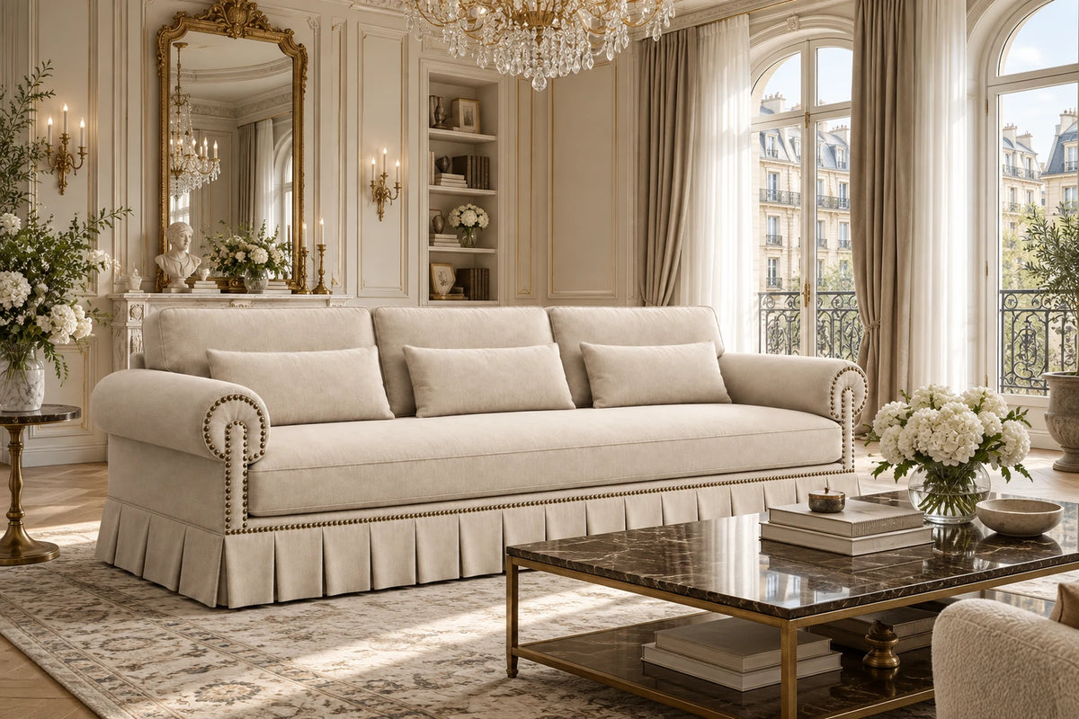 Montaigne Skirted Sofa