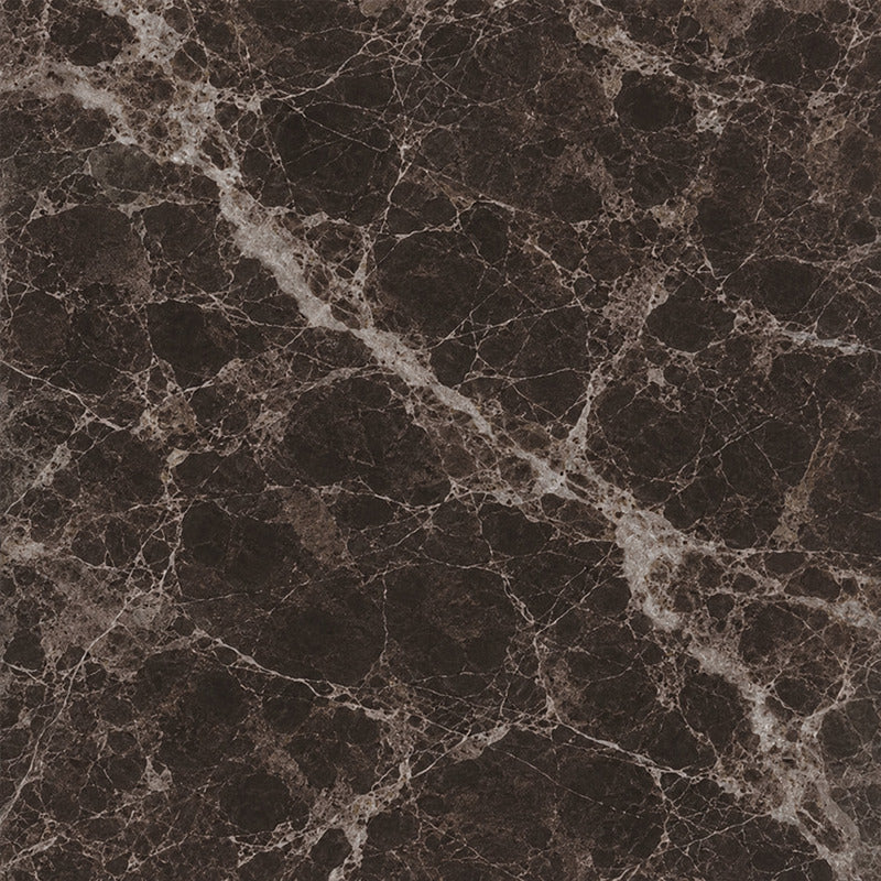 Dark Emperador marble sample — deep espresso stone with pale veining